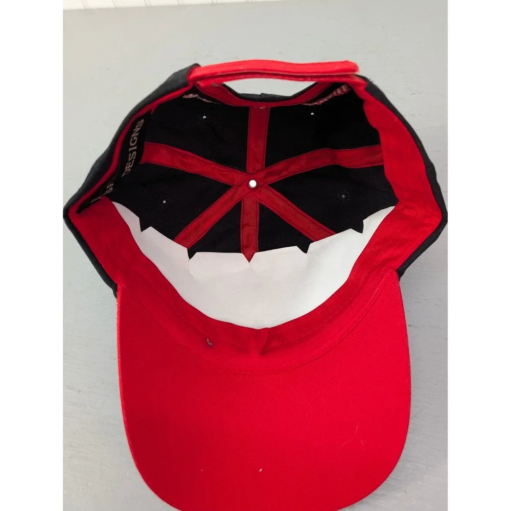 Casino‎ Royale St. Maarten Baseball Cap Men's Embroidered Red Black Adjustable